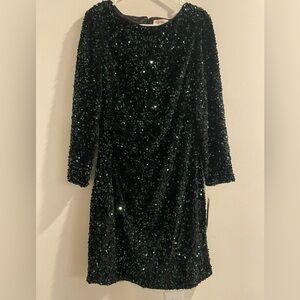 Gorgeous emerald green sequin dress size 10